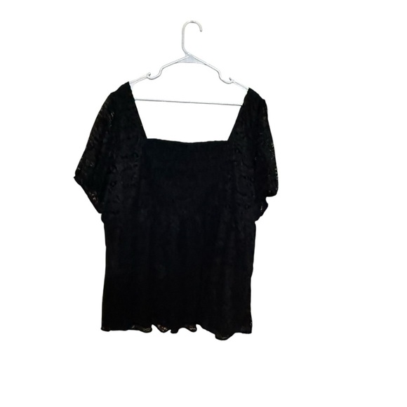 TORRID Babydoll Chenille Lace Square Neck Blouse NWT Size 4X - Picture 3 of 3